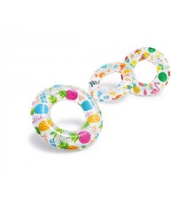 Надувной круг для плавания Lively Print, 51 см, INTEX (от 3 до 6 лет, цвета в ассортименте)