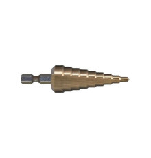 Сверло ступенчатое HSS-TiN с прямым желобком, 4-20, 1/4" MAKITA