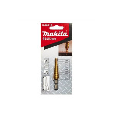Сверло по металлу шестигр. 12.0х HSS TIN ступенчатое, прямой желобок MAKITA