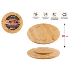 Блюдо вращающееся из бамбука,35.5х35.5х1.2 см, BAMBOO, PERFECTO LINEA