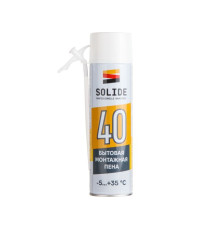 Пена монтажная бытовая всесезонная SOLIDE Foam 40 (500мл)