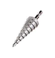 Сверло ступенчатое HSS с прямым желобком, 4-20x75, 1/4" MAKITA