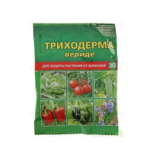 Фунгицид от болезней растений "Триходерма вериде" (п/э пакет 30 гр.)