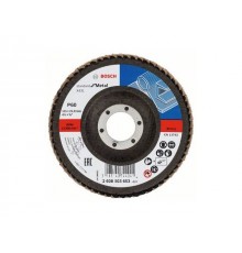Круг лепестковый 115х22.2 мм K60 конический STANDARD FOR METAL BOSCH